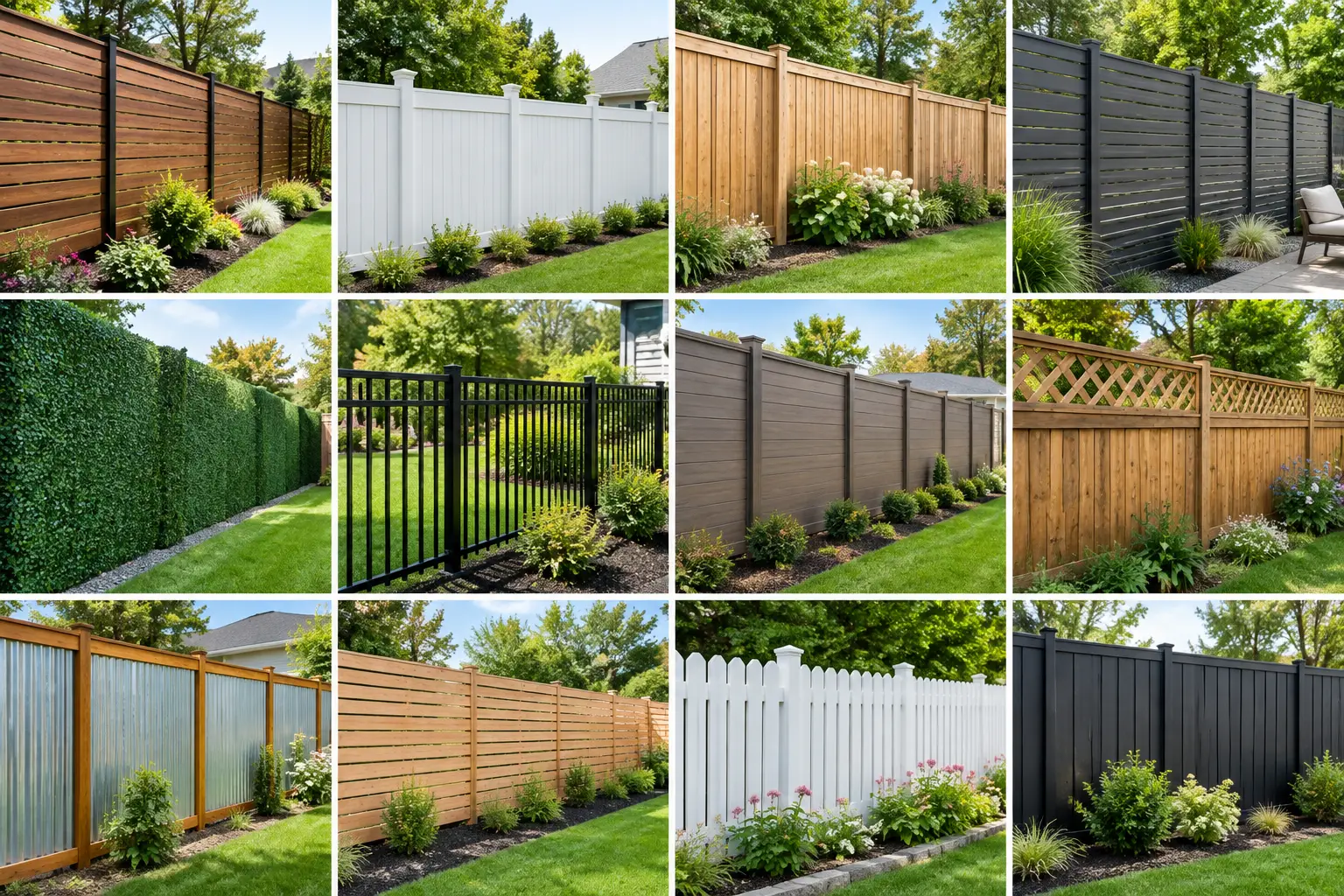 12 Privacy Fence Design Examples for Your Yard