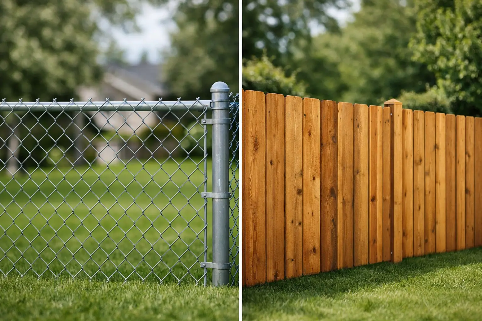 Chain Link vs Wood Fence: Which Fits Your Yard?